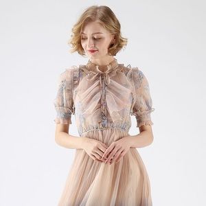 Chicwish Gradient Mesh Dress